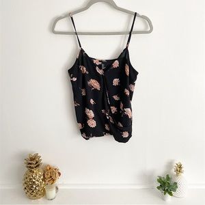 Floral Surplice Camisole Top
